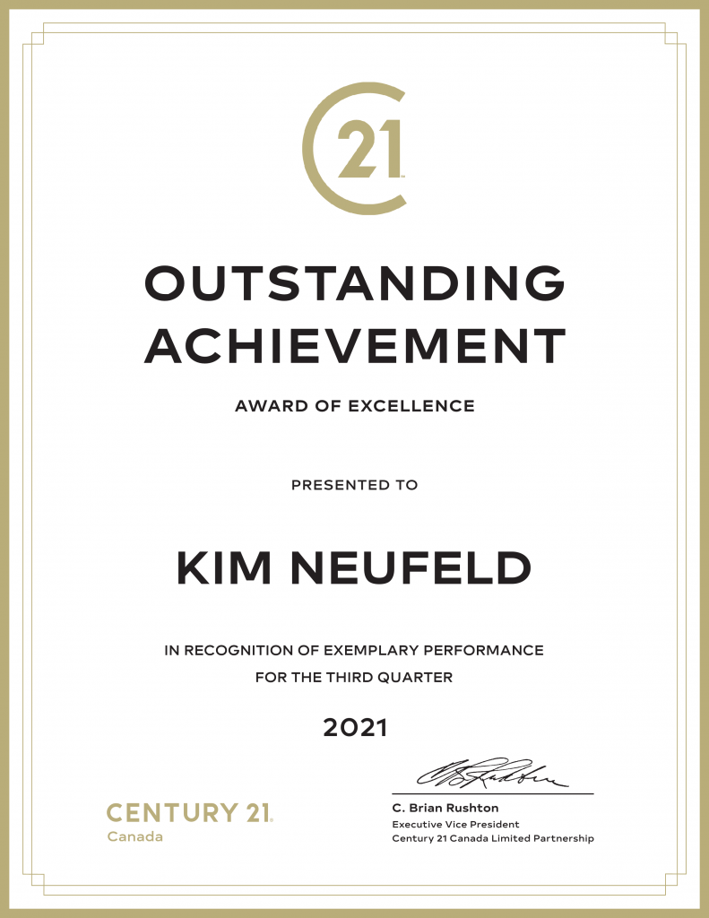 C21 Award of Excellence for Outstanding Achievement